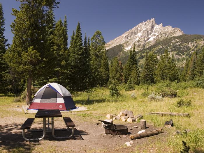 Jenny Lake Campground in Grand Teton National Park