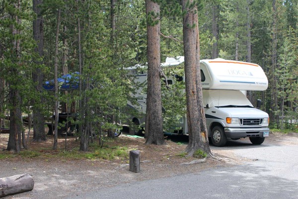 RV at campsite