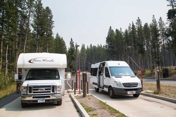 RV dump station at the Canyon Campground