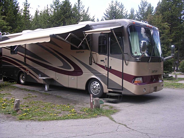 RV at campsite